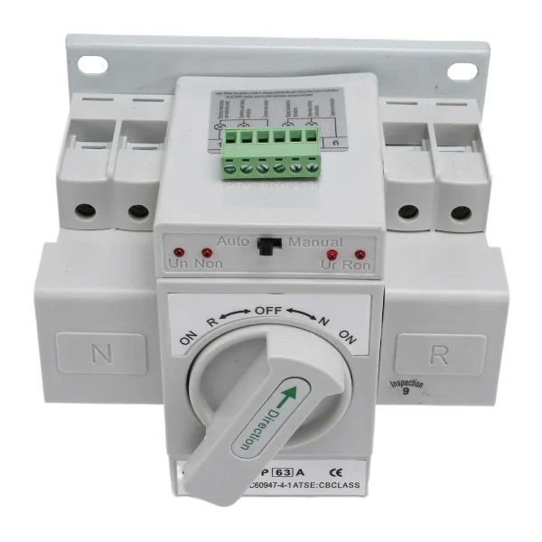 Automatic Transfer Switch 2-P 63A Double Pole - Changeover
